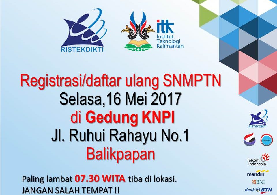 Ingat, Registrasi/Daftar Ulang SNMPTN di Gedung KNPI, Balikpapan