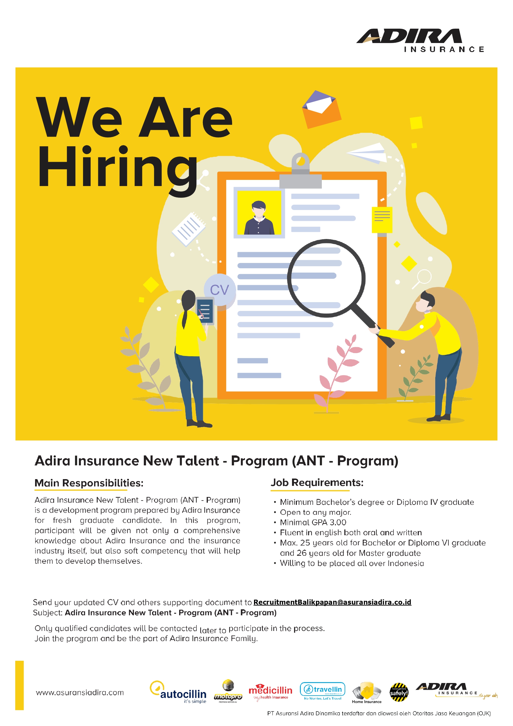 Info Loker: Adira Insurance New Talent Program - Institut ...