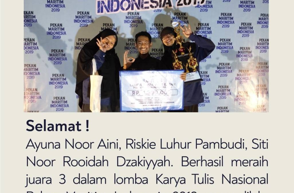Mahasiswa ITK Juarai LKTI Nasional Pekan Maritim Indonesia oleh UNHAS