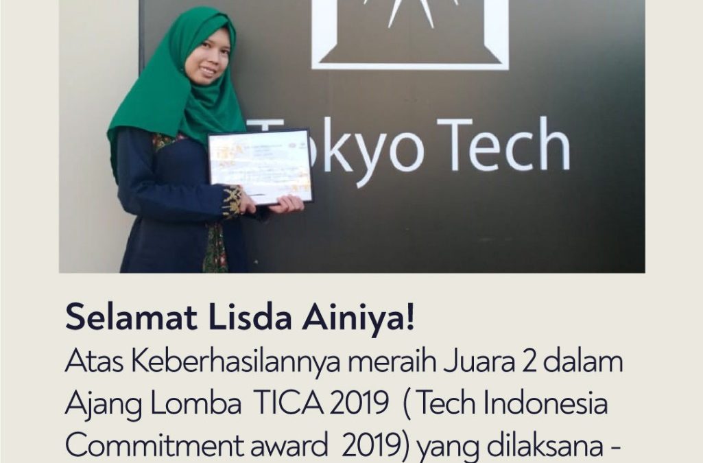 Bangga, Mahasiswa ITK Raih Juara 2 Paper Competition Tokyo-Tech Indonesia Commitment Award 2019
