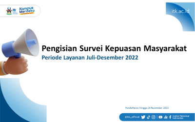 Pengisian Survei Kepuasan Masyarakat Periode Layanan Juli-Desember 2022