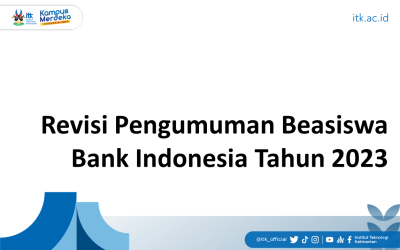 Revisi Pengumuman Beasiswa Bank Indonesia Tahun 2023